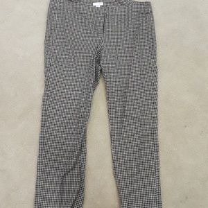 J Jill Black Tan Flat Front Pants 10P